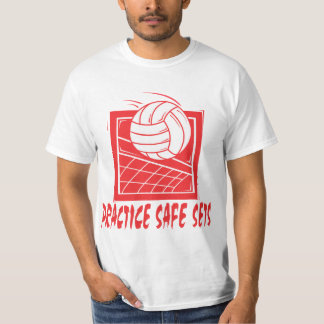 Practice Safe Sets Volleyball T-Shirt