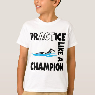 Practice Swim, black T-Shirt