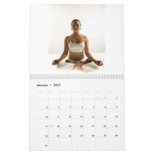 Practice Yoga Calendar (Jan 2027)