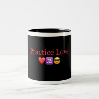 PracticeLove Coffee mug designed by David Flynn