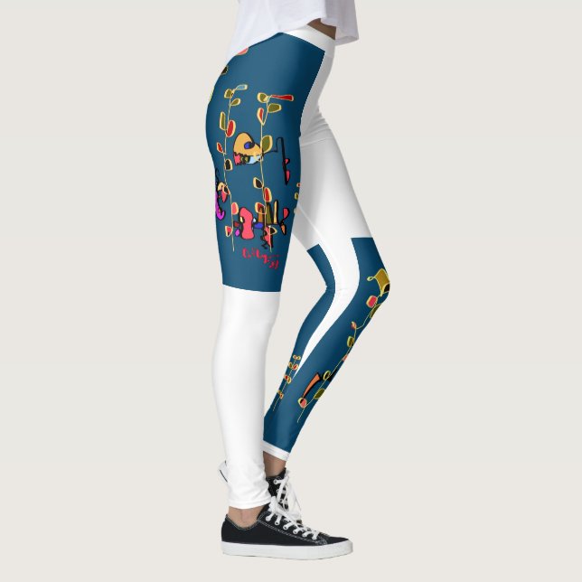 PracticeLoveLeggings Design by David Flynn Leggings (Right)