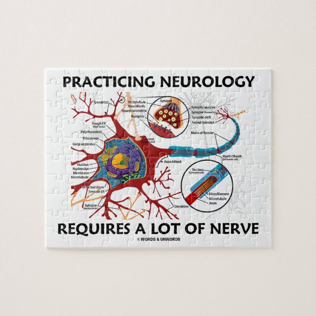 Practicing Neurology Requires A Lot Of Nerve Jigsaw Puzzle (Horizontal)