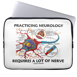 Practicing Neurology Requires A Lot Of Nerve Laptop Sleeve