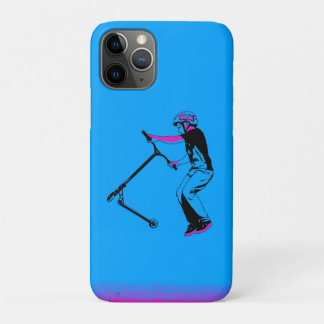 Practicing Scooter Tricks - Scooter Rider iPhone 11 Pro Case