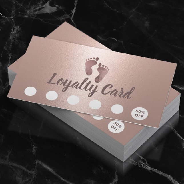 Practitioner Foot Massage Modern Rose Gold Loyalty (Creator Uploaded)