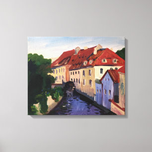 Praga, modern oil painting canvas print