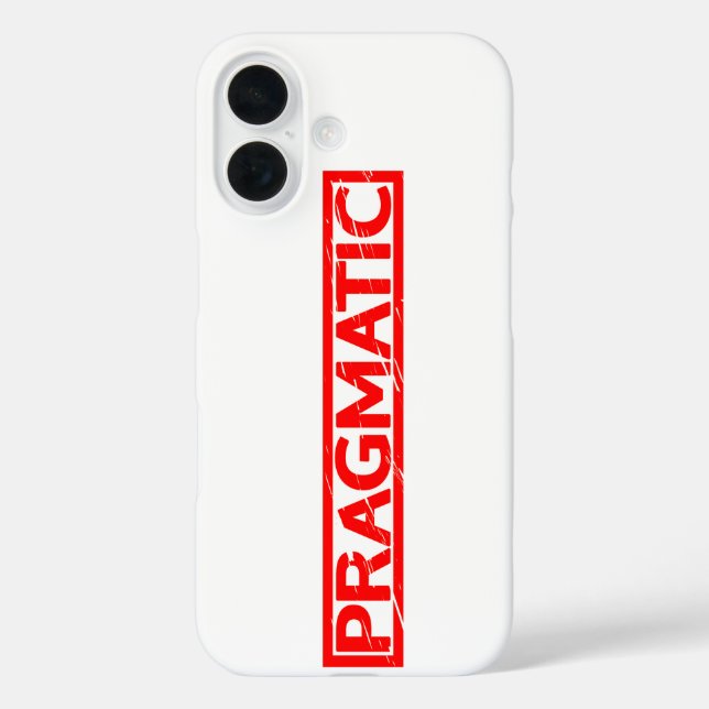 Pragmatic Stamp Case-Mate iPhone Case (Back)