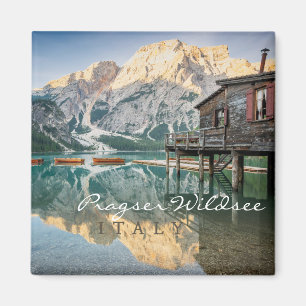 Pragser Wildsee in the Dolomites in Italy Magnet