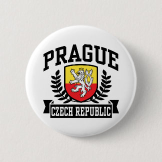 Prague 6 Cm Round Badge