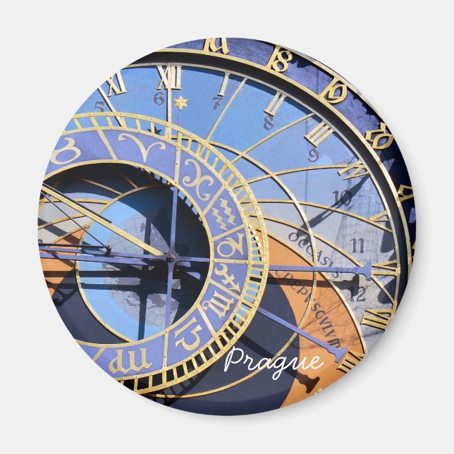 Prague, Astronomical Clock, Czech (Magnet) Magnet (Front)