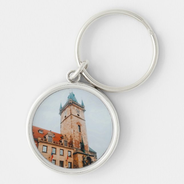 Prague Astronomical Clock, Old Town Square Czechia Key Ring (Front)