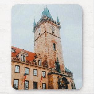 Prague Astronomical Clock, Old Town Square Czechia Mouse Mat