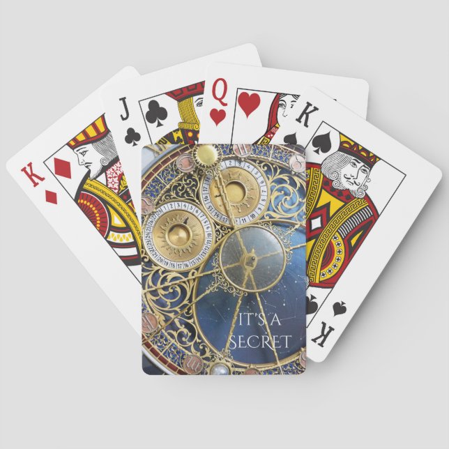 Prague Astronomical Clock Secret Playing Cards (Back)