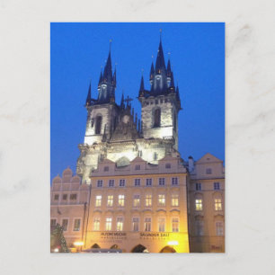Prague by Night Postcard
