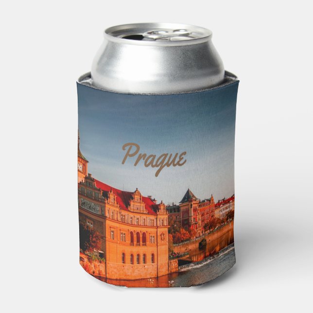 Prague Capital of the Czech Republic Can Cooler (Can Front)