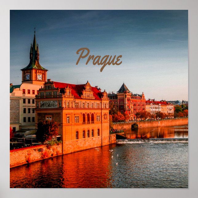 Prague Capital of the Czech Republic Poster (Front)