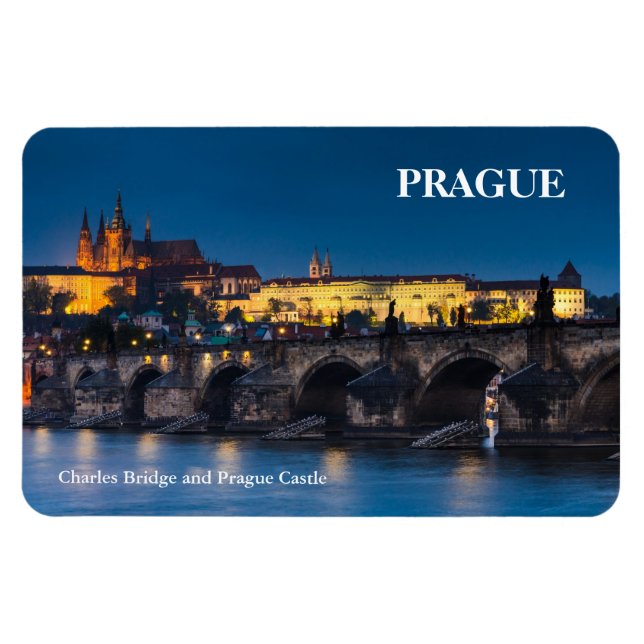 Prague Castle Magnet (Horizontal)
