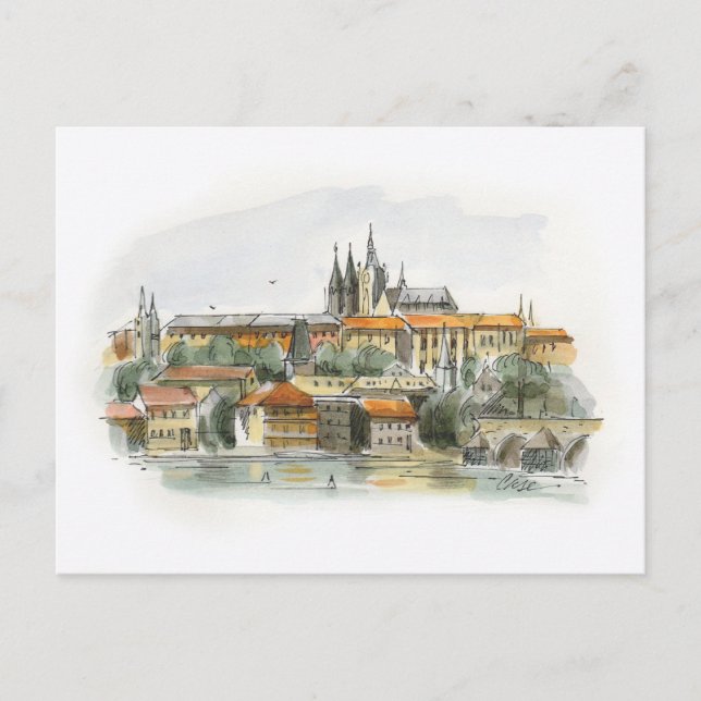 Prague Castle post card (Front)