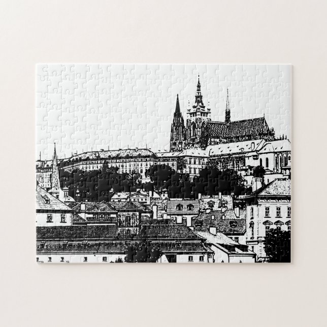 Prague Castle & St. Vitus Cathedral, Czechia Jigsaw Puzzle (Horizontal)