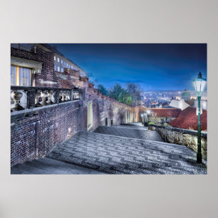 Prague Castle Stairs Poster