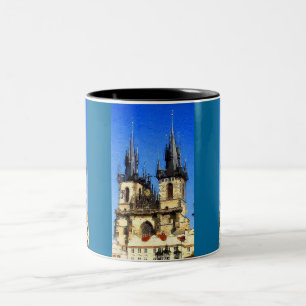 Prague Castle Two-Tone Coffee Mug