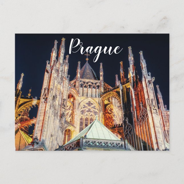 Prague Cathedral of Saints Vitus Postcard (Front)
