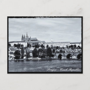 Prague, Charles Bridge, Hradcany Castle, Czechia Postcard