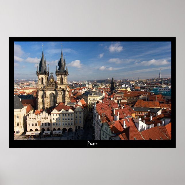 Prague Cityscape Poster (Front)