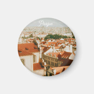 Prague Cityscape Souvenir Magnet