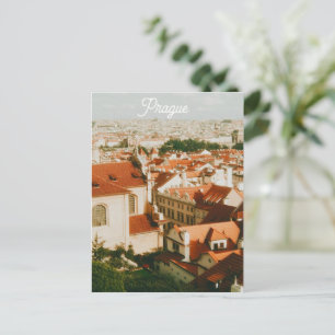 Prague Cityscape Souvenir Postcard