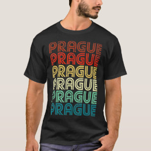 Prague Czech Pride Retro Vintage Gift T-Shirt