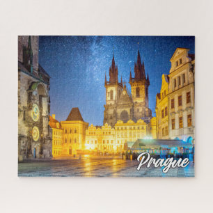 Prague, Czech Republic, After Dark Jigsaw Puzzle