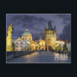 PRAGUE CZECH REPUBLIC beautiful town square Postcard<br><div class="desc">PRAGUE CZECH REPUBLIC beautiful town square beautiful town square ,  by designer Brad Hines</div>