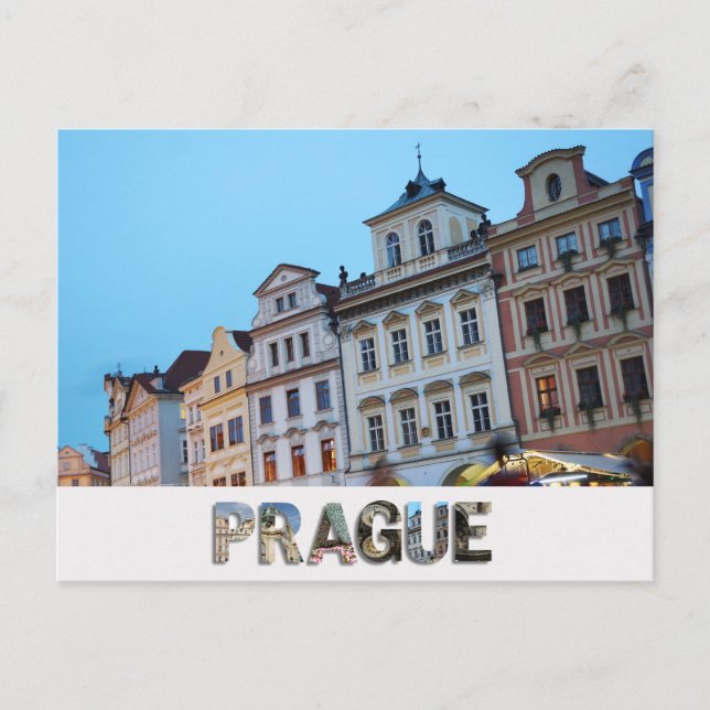 Prague Czech Republic City Travel Photo Postcard (Front)