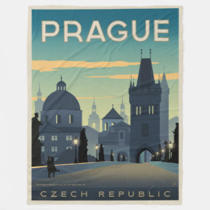 Prague, Czech Republic Fleece Blanket