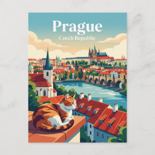 Prague Czech Republic Postcard