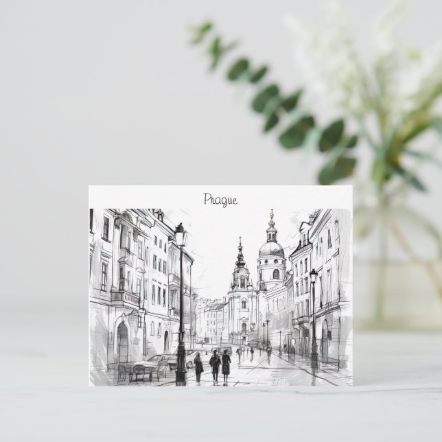 Prague Czech Republic Postcard (Standing Front)