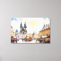 Prague, Czech Republic - Stretched Canvas Print