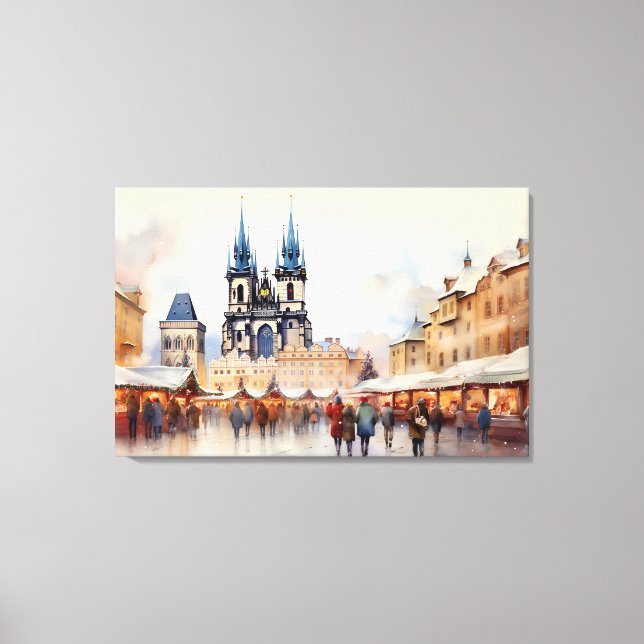 Prague, Czech Republic - Stretched Canvas Print (Front)