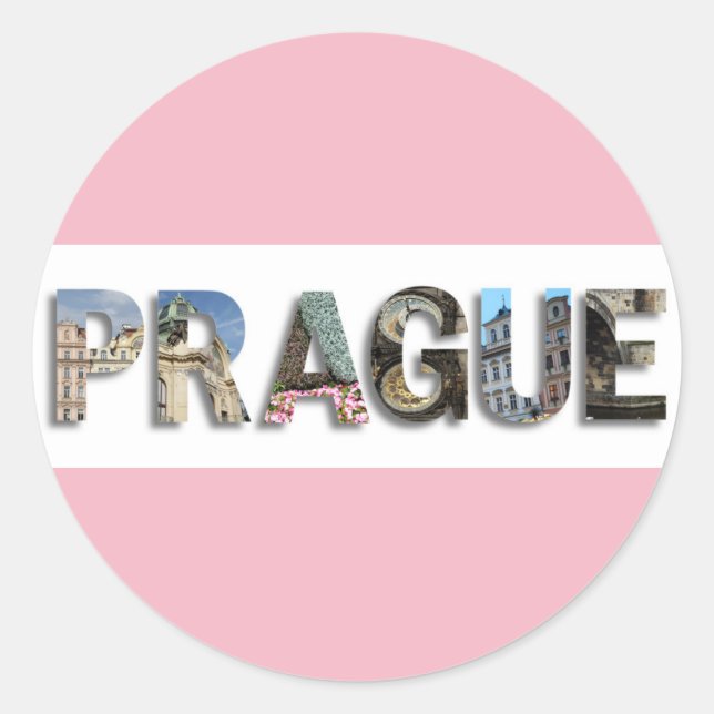 Prague Czech Republic Travel Photo Classic Round Sticker (Front)