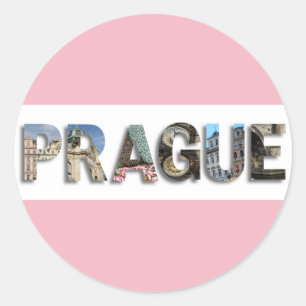Prague Czech Republic Travel Photo Classic Round Sticker
