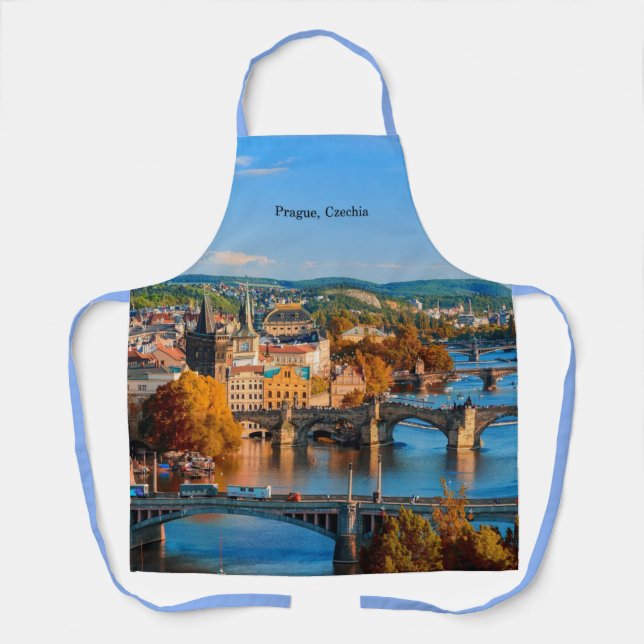 Prague Czechia Bridges Apron (Front)