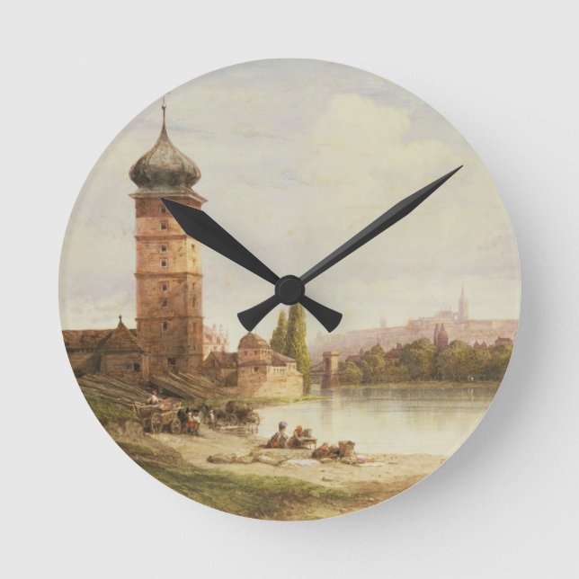 Prague, Czechoslovakia Round Clock (Front)