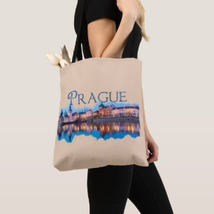 Prague: Evening Skyline Tote Bag