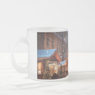 Prague Frosted Glass Coffee Mug