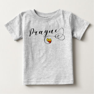 Prague Heart, Czech Republic Baby T-Shirt