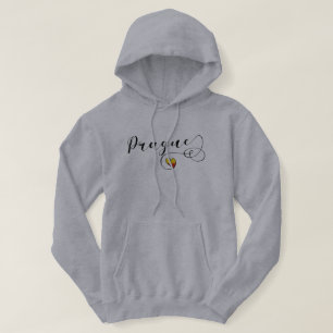 Prague Heart, Czech Republic Hoodie