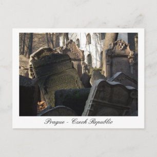 Prague, Jewish Cemetery, old town / Czech Republic Postcard