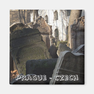 Prague, Jewish Cemetery stone (Fridge Magnet) Magnet