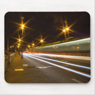 Prague Light Trails Mouse Mat
